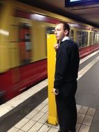 man in metro berlin