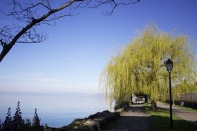 Montreux lake in Switzerland
