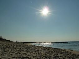 sea lighted by the sun