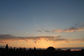 incredibly beautiful evening clouds