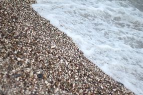 little stones on the beach sand romance holiday