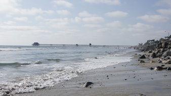 photo pier on the beach in California