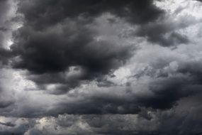 dark clouds thunderstorm