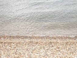 coast of quiet surf