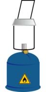 gas lantern light drawing