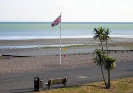 panoramic view of the beach at Bridport