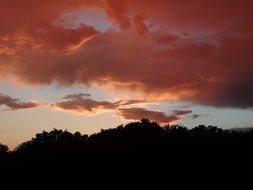 undoubtedly beautiful red sunset