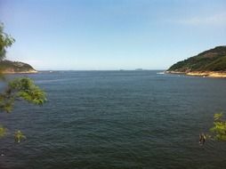 lake with hills along the banks