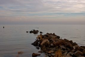 stone path to the ocean