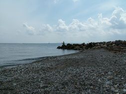 Landscape of baltic sea coast