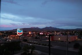 view of the city in california