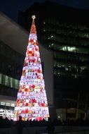 Lights on the Christmas tree