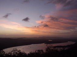 abendstimmung river sunset
