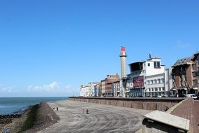 panoramic view of the promenade in the city of Vlissingen