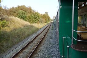 train on a railway