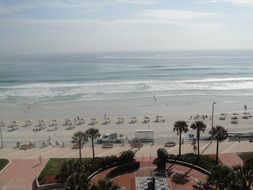 panorama of the beach in daytona in florida