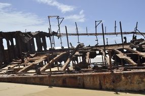 ship after wreck on australia coast