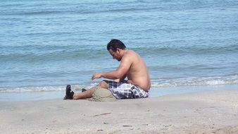 Resting man