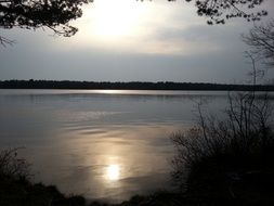 photo of the mirror surface of the lake