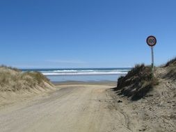 Ninety miles beach in New Zealand
