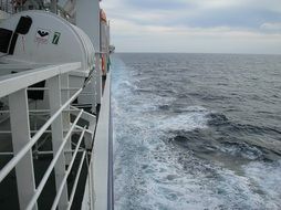 travelling by boat in ocean