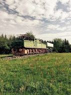 old railway train