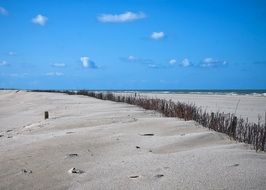 beach north sea holland blue water white sand
