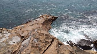 rocks near water in spain