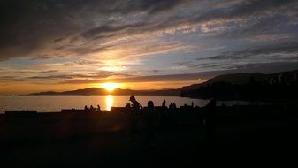 romance vancouver sunset