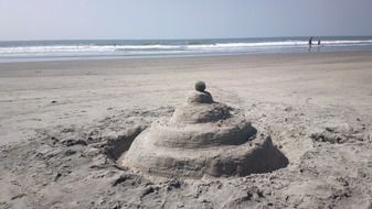 sea beach sand castle