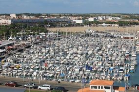maritime port boats, charente-maritime, france