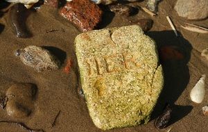 stone on beach