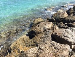 rocks and ocean water