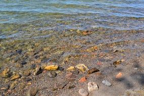 Stones in the water in Sweden