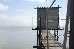 fisherman's hut in Saint-Nazaire