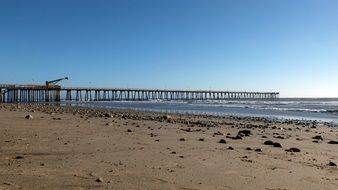 sandy beach in california