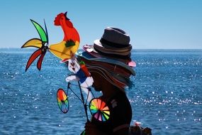 hats for sale on the beach