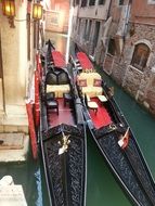canal gondolas for a city tour