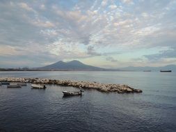 port cloud sky water sea harbor