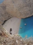 Shipwreck beach in Zante