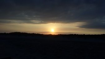 fascinating dusk sunset