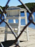 lifeguard chair on the beach