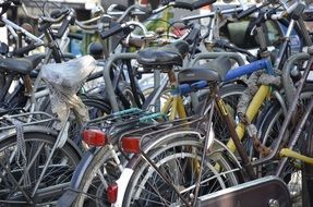 Bicycle parking in Amsterdam