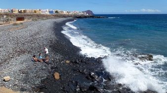 waves at high tide on Tenerife