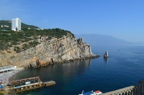 panorama of the bay in big Yalta