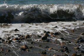 Wave in the ocean close-up