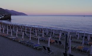 Umbrellas on a beach