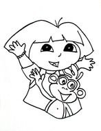 Dora Coloring Pages 02