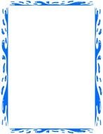 drawing of blue Frame Border