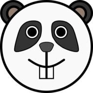 Panda Face Clip Art